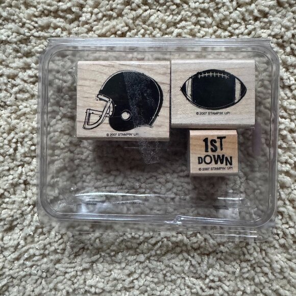 Stampin' Up! Just Football 3 Piece Set - Picture 1 of 2